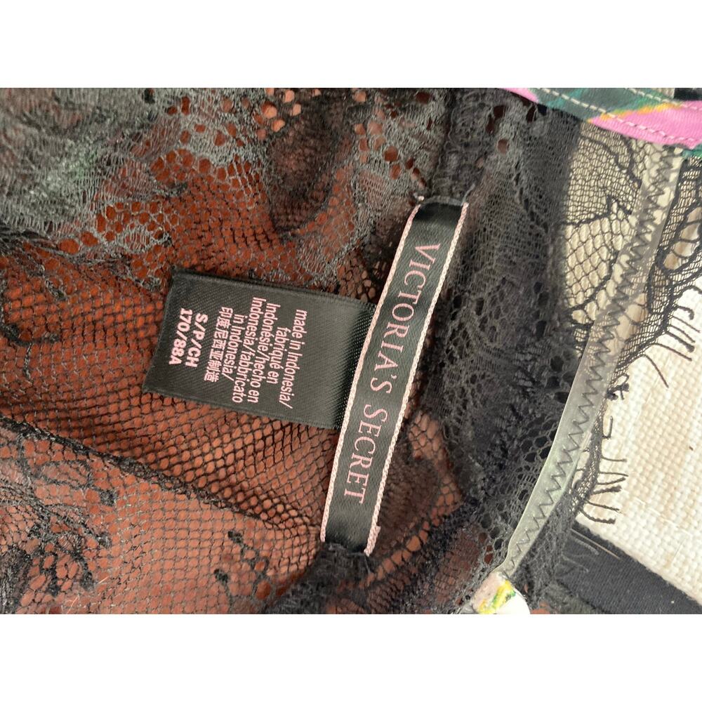 Victoria's Secret Stretch Satin Lace Back Cami Tropic Paradise S - Picture 5 of 6